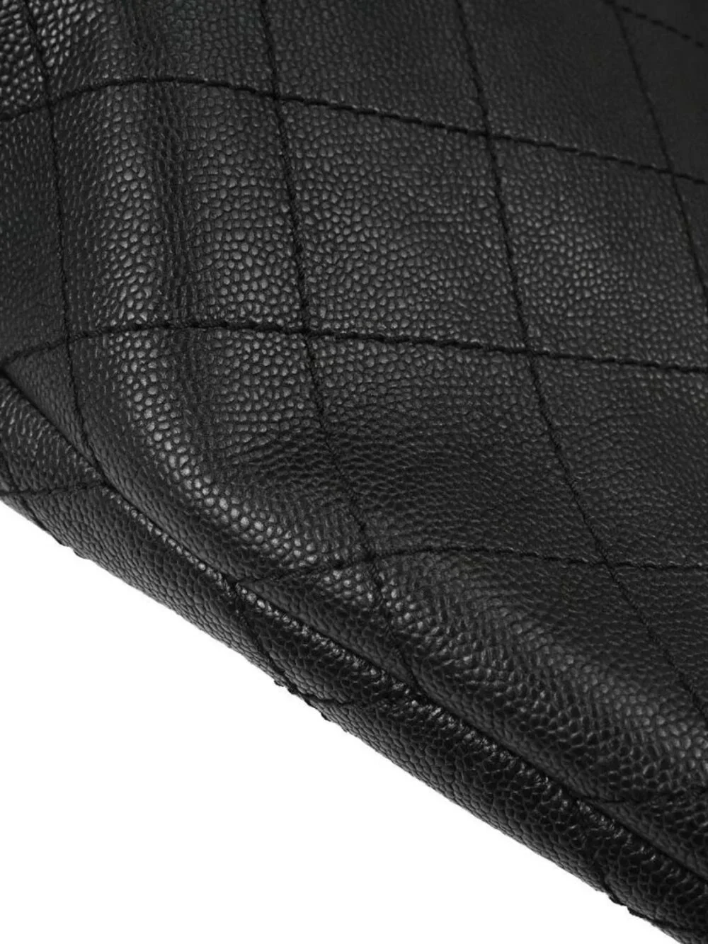 Chanel Black Calfskin On The Road Shopping Fever Tote Bag 168056